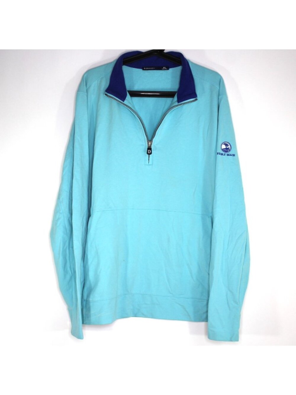 B.Draddy Mens XL 1/4 Quarter Zip Pebble Beach Golf Sweatshirt H1057